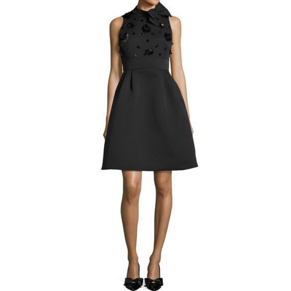 Kate Spade Black Floral Mini Dress